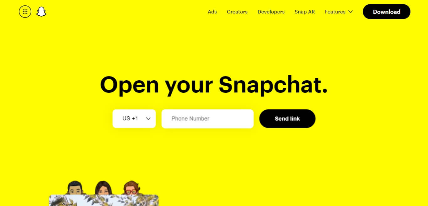 Snapchat - top social media platforms